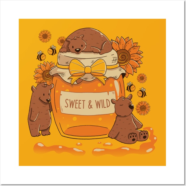 Sweet & Wild Bear by Tobe Fonseca Wall Art by Tobe_Fonseca